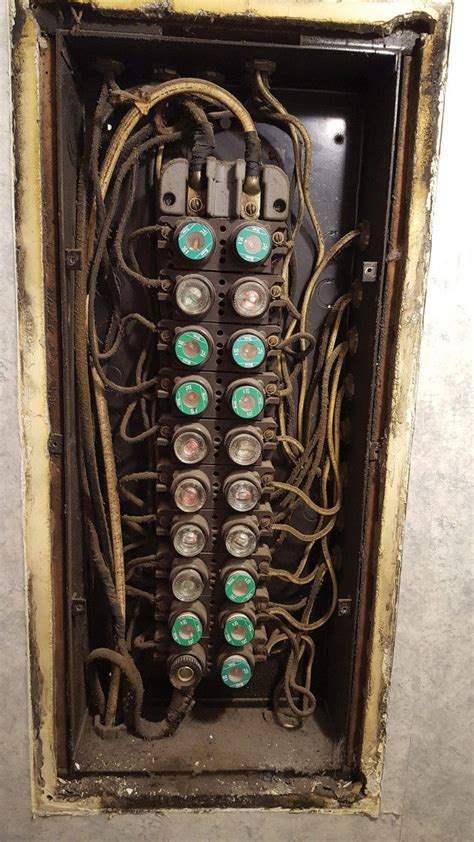 small electrical fuse box 